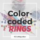 Colour-code rings - Pink